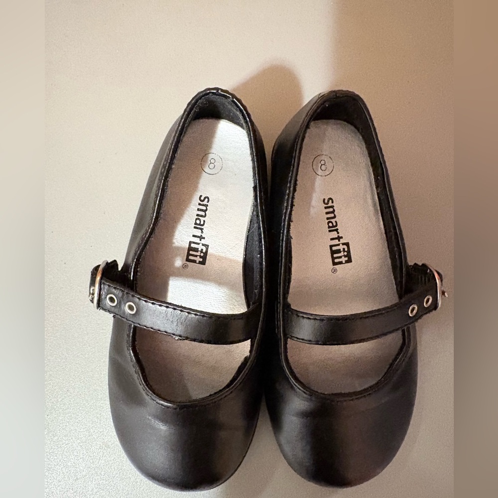 SmartFit Classic Black Kids Dress Shoes
